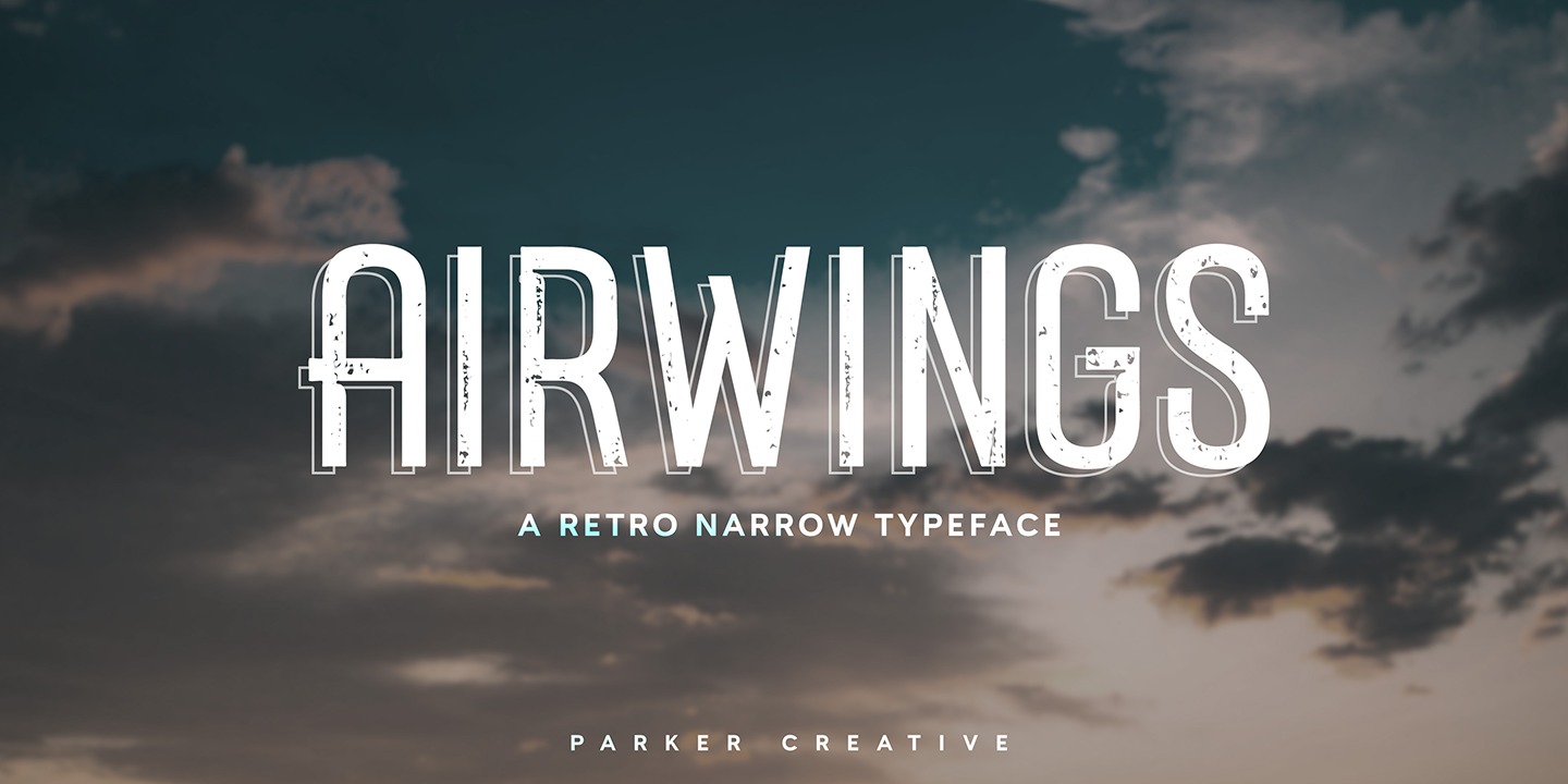 Schriftart Airwings